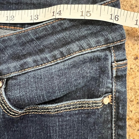 White House Black Market Dark Blue Skimmer Jeans Size 10 EUC - Picture 3 of 10